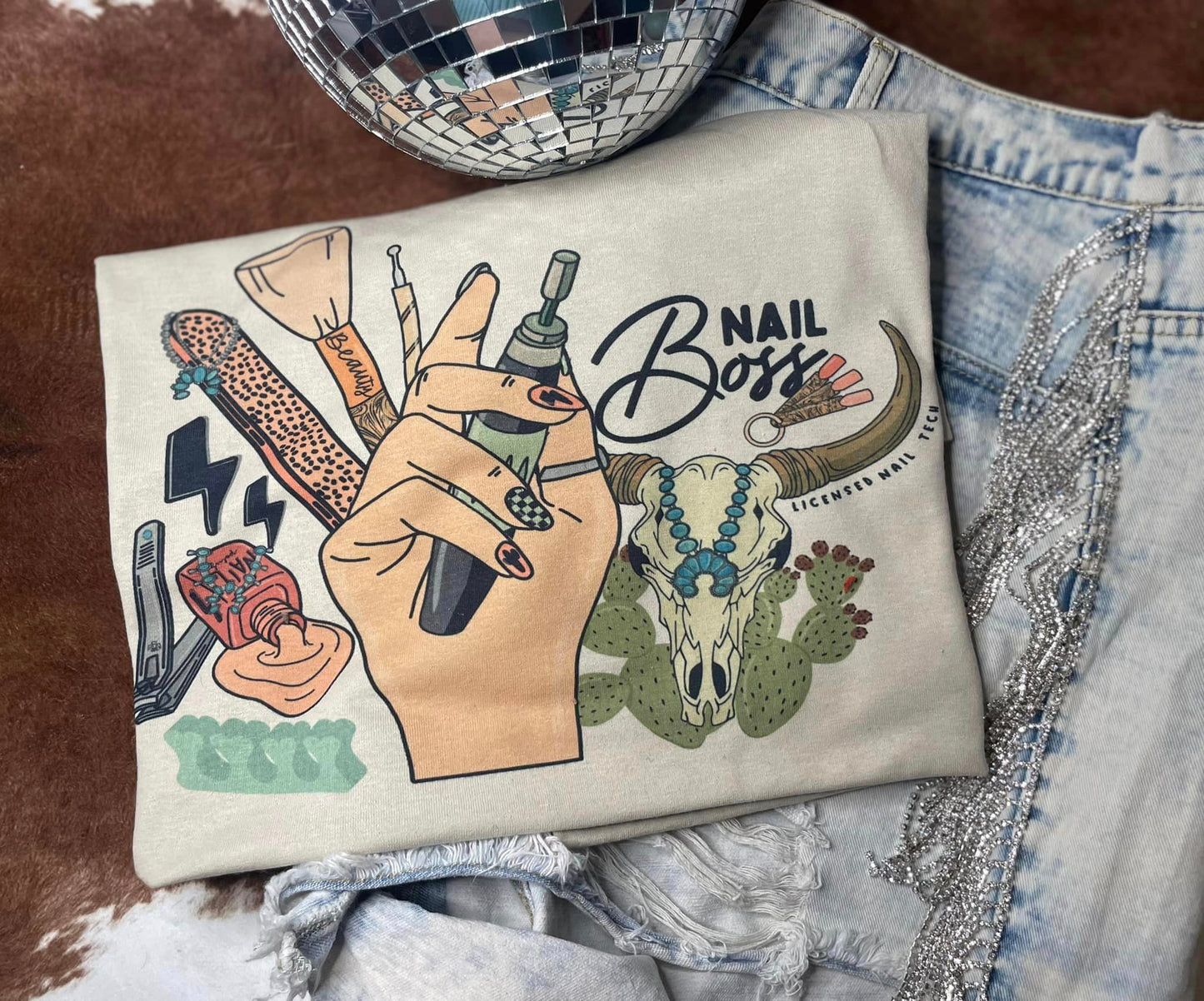 Nail Boss Western Tshirt