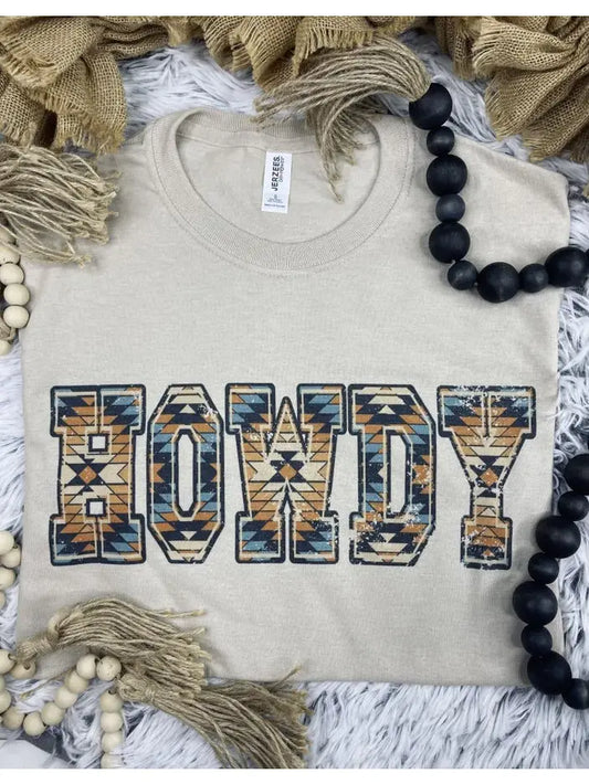 HOWDY Aztec Tshirt