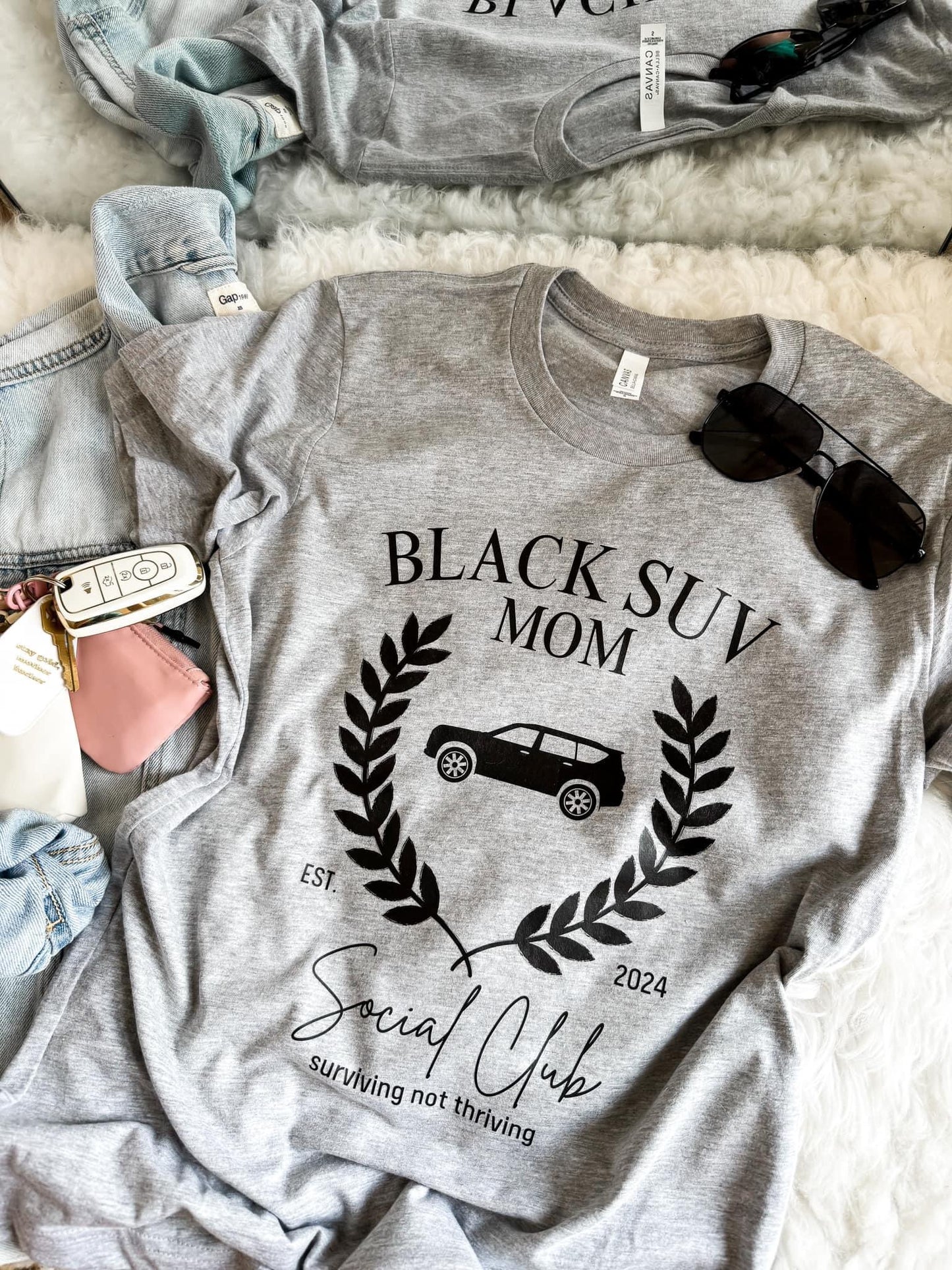 Black SUV Mom Tee