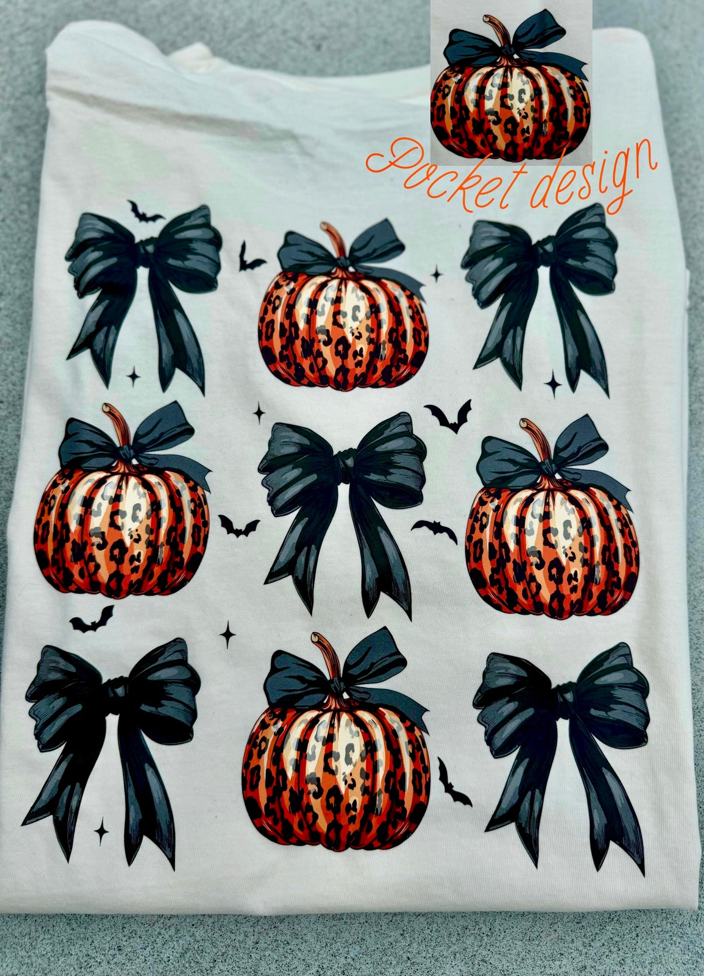 Pumpkin / Bow Comfort Colors