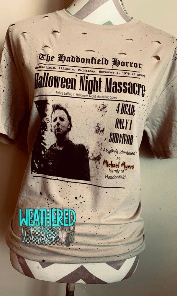 Michael Meyers Massacre Graphic Tee