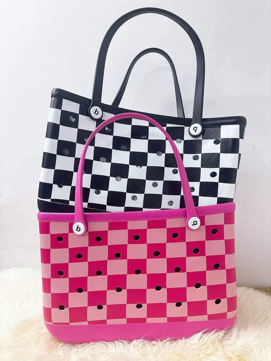 Checkered B O G G Bags Large & Small preorder