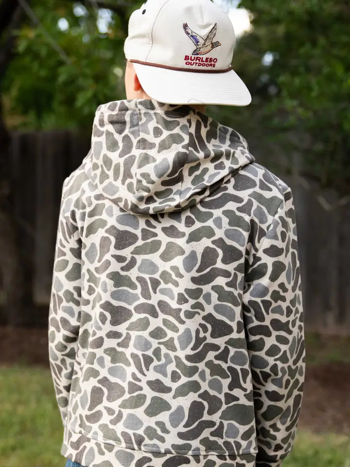 Youth - Fleece Zip Up - Classic Deer Camo