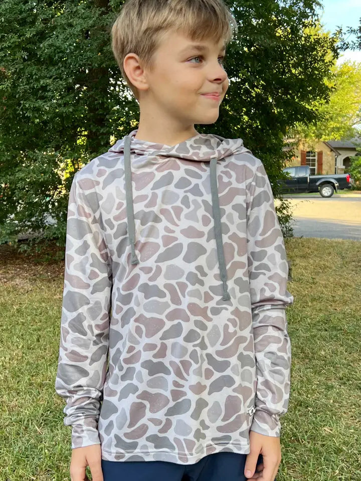 Youth Sizing - Performance Hoodie - Classic Deer Camo